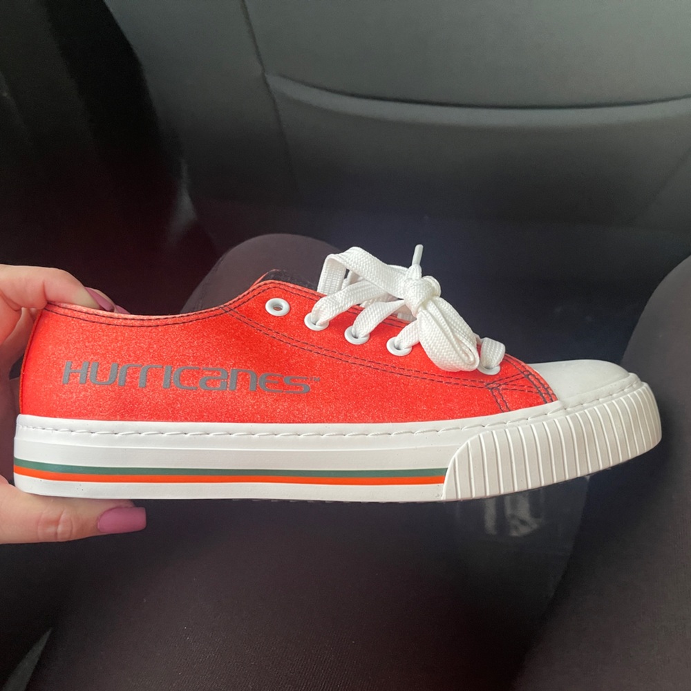 Miami Hurricane Glitter Canvas Shoes